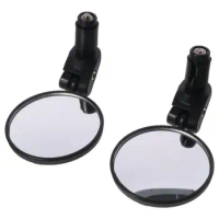 2pcs 360 Rotatable Bike Mirrors High Quality Wide Angle Bicycle Rearview Mirror Bike Bar End Mirror Mountain Road Bikes