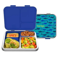 Bentgo Kids Stainless Steel Prints Lunch Box shark
