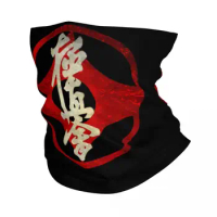 Masutatsu Oyama Kyokushin Bandana Neck Gaiter Windproof Face Scarf Cover Men Women Karate Logo Headband Tube Balaclava