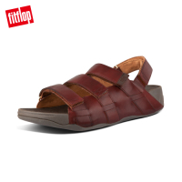 FitFlop ETHAN BACK-STRAP SANDALS 可調整式魔鬼氈後帶涼鞋-男(暗紅色)