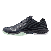 Mizuno Wave Claw El 2 Wide [71GA258465]女 羽球鞋 寬楦 支撐 瞬移 美津濃 黑綠