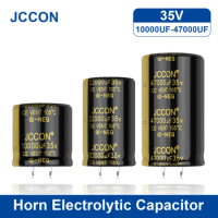 2Pcs JCCON Audio Electrolytic Capacitor 35V 10000UF 22000UF 47000UF For Audio Hifi Amplifier High Frequency Low ESR Speaker
