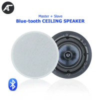 Bluetooth Ceiling Speaker 5.25 inch Home Theater HiFi Stereo Loudspeaker 30W Bulit-in Class D Digital Power Amplifier for Hotel