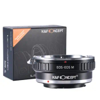 K&amp;F Concept EOS-EOS M Adapter for Canon EOS EF Mount Lens to Canon EOS M EF-M Mount Camera M1 M2 M3 M5 M6 M100 M200 Lens Adapter