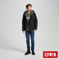 EDWIN 男裝 夾克式羽絨外套-黑色