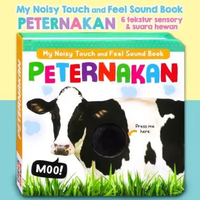 LC - My Noisy Touch and Feel Sound Book HEWAN (ada tekstur sensorik & suara hewan) - baby sensory bo