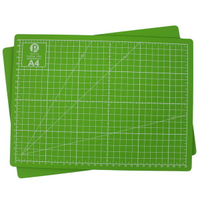 A4彩色切割墊 (蘋果綠) 萬國牌JM008GA4/一片入(定70) PVC軟質 切割板 MIT製