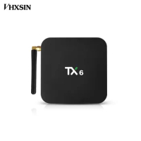 VHXSIN 50 PCS/LOT TX6 Android 9.0 TV BOX 4G 32G H6 allwinner Quad core 2.4G 5G Dual Wifi BT 4.1 4K HD
