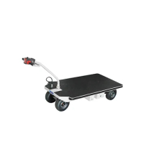 NK113 Warehouse Electric Hand cart Heavy Electric Platform Truck Electric Four Wheel Trolley For Moving