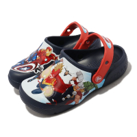 【Crocs】涼拖鞋 Fun Lab Avengers Patch Clog K 中童鞋 深藍 復仇者聯盟 漫畫(207069410)
