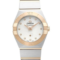 OMEGA 歐米茄 星座系列玫瑰金石英女仕腕錶x24 mm(123.20.24.60.55.007)