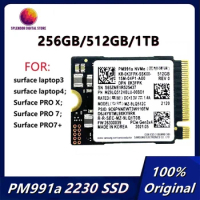 Original PM991a 1TB 512GB 256GB SSD M.2 2230 Internal Solid State Drive PCIe3.0x4 NVME SSD For Microsoft Surface Pro7+ SteamDeck