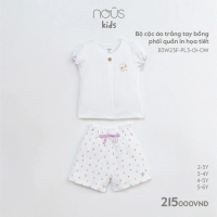[KOL Nous Kid] Bộ quần áo cộc, ba lỗ Nous bé trai, bé gái nhiều màu sắc họa tiết chất liệu thoáng má