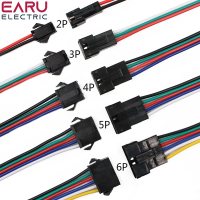 2Pin 3Pin 4Pin 5Pin 6Pin led Connector Male/female JST SM 2 3 4 5 6Pin Plug Connector Wire Cable for