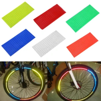 2Pcs Children's Balance Bike Reflective Sticker Wheel Decals Reflective Tire Applique Tape Safety Stickers Bicycle Accessories