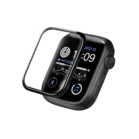 【防刮不碎邊】Apple Watch 保護貼 Ultra 2 3D滿版貼膜 49mm 手錶螢幕保護貼(黑框)