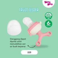 YOUNG YOUNG Empeng Buah Bayi 6 12 Bulan BPA Free Dot Buah Bayi Fruit Feeder Teether 223 Kuning