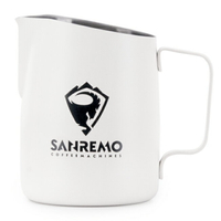 金時代書香咖啡  Tiamo 斜口拉花杯 650cc 尖口設計 義大利 SANREMO 品牌合作款 HC7110W-S