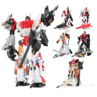 HZX Cool G1 Superion Robot Aircraft IDW 5in1 Devastator Bruticus Action Figure Mainan Penyambung Tra