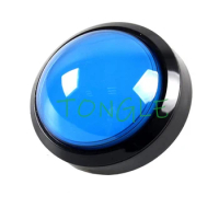1pcs 60mm Big Round arcade Push Button LED Illuminated with Microswitch for DIY Arcade Game Machine Parts 12V Large Dome Light