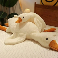 網紅大鵝玩偶抱枕毛絨玩具公仔大白鵝布娃娃冬天床上睡覺夾腿女生