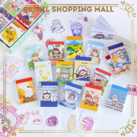 RSM Stiker Buku Momo Mini 24 Lembar Karakter Lucu Buku Diary DIY Mini Kotak