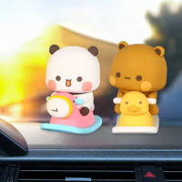Exciting Kawaii Desktop Decor Cartoon Bubu Dudu Panda Bear Figure Christmas Gift Panda Bubu Dudu Figure Doll Home Decor