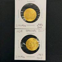 koin emas kuno ducaton tahun 1927 fine 23,6 karat berat 3,494 gram