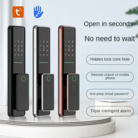 Auto-Lock Digital Electronic Ttlock Lock Biometric Fingerprint Tuya Wifi Smart Door Lock Remote for Google home Aleax