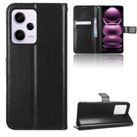 Fashion Wallet PU Leather Case Cover For Redmi Note 12 Pro Flip Protective Phone Back Shell Card Holders Redmi Note 12 12 Pro+