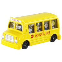 小禮堂 TOMICA 多美小汽車 史努比 校車巴士 玩具車 公仔 模型 兒童玩具 (154 黃)