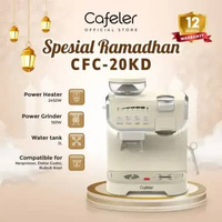Cafeler Mesin Kopi Multi Kapsul 3 Adaptor/Grinder/Milk Frother 2 Heather