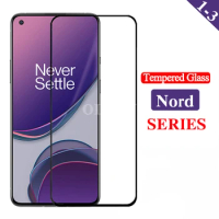 1-3pcs screenprotector oneplus-8t tempered glass film for oneplus nord N100 N10 5G 8T Case screen protector one plus nord 8 t 9D