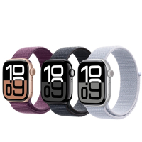 Apple Watch Series 10 (S10) LTE 42mm 鋁金屬錶殼配織紋運動型錶環