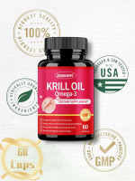 Krill Oil Omega-3 – Hỗ trợ tim mạch & não bộ, chống oxy hóa