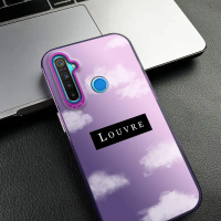 Sarung Telefon, Untuk Realme 5 5S C3 5I 6I NARZO  Louvre Nuage, Separa lutsinar, Ultra-nipis, Berkab