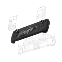 【PowerRider】GP-822 Steam Deck遊戲機主機水晶保護殼帶支架 透明