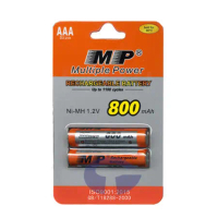 《MP》4號AAA鎳氫充電電池 適用數位式無線電話 (兩入)