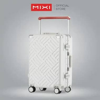 Mixi Koper Kabin Pesawat 20 Inch Big SafeTrolley Luggage - M038 20 inch Silver