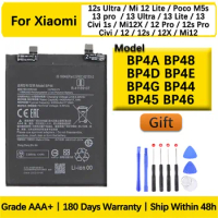 Battery For Xiaomi 12s Ultra Mi12 Lite 12x poco M5s 13 Pro Ultra Lite Civi 1s 12s Pro 12 12s Replacement Batteries.