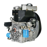 20hp air-cooled two-cylinder mechanical in-line diesel engine for water pump car