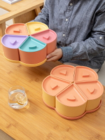 糖果盒干果盤家用客廳茶幾創意分格零食盤過年新年瓜子堅果收納盒