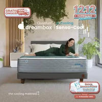 Quantum Dreambox SensaCool / Kasur Dingin / 2X Cooler / Greentea Latex / Pocket GT Latex 30 cm 200 x