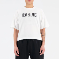 【NEW BALANCE】NB 涼感短版圓領短袖上衣_女性_白色_WT33172WT(美版 版型偏大)