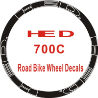 12pics Outline HED Wheel Rim Brand Sticker 2Wheels/set Road Bike 700c Wheel Rim Stickers Bicycle Decoration Decals Wheel