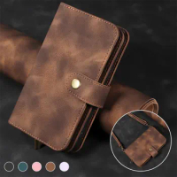 Zipper Wallet Case For Samsung Galaxy A53 5G Multi Card Slot Leather Cover For Galaxy A73 A33 A23 A13 A 52 22 04 03 02 S A12 A32