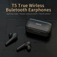 Aksesoris Handphone QCY TWS Bluetooth Earphone with Charging Case - QCY-T5 - Black Viral