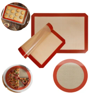 Non Stick Silicone Baking Mat Food Grade Pan for Pastry Heat Resistant Cake Liner Bread Baking for Oven Air Fryer Accessories