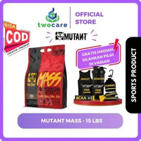 Mass Gainer Mutant Mass 15 lbs MutantMass 15lb Coklat | Shaker