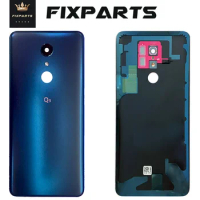 Glass Battery Cover For LG Q9 Rear Housing Back Case With Adhesive Replacement Part 6.1 Q9 Mobile Ph